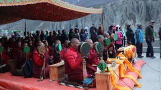 Chod ceremony རྒྱུན་ཁྱེར་གྱི་ལུས་སྦྱིན་བསྡུས་པ།