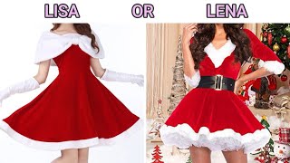 LISA OR LENA 💕 YOUR CHOICE 🎅 CHRISTMAS ⛄ XMAS 🎄NAVIDAD 🤶 DECOR IDEAS 🎅 FASHION STYLE OUTFITS