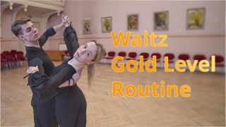 Waltz Gold Level Choreography | Fallaway Whisk, Double Reverse Spin