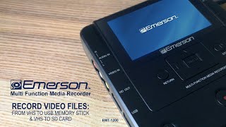 Emerson Multi Function Media Recorder - Record Video Files from VHS to USB Memory Stick or SD Card