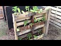 diy making a pallet composter in an organic way