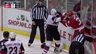 Luke Schenn vs Anthony Mantha Dec 13, 2016