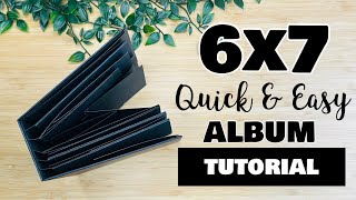6x7 EASY HINGES Mini Album Tutorial - Step by Step!!