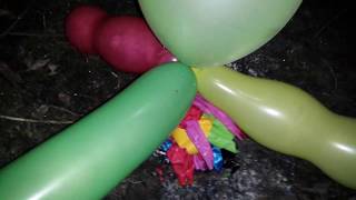 Burning and popping  balloons