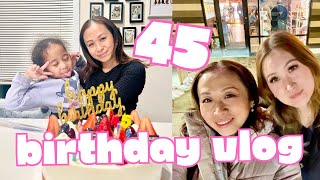 Single mom’s Birthday Vlog | ㊗️45歳！アラフィフ突入！