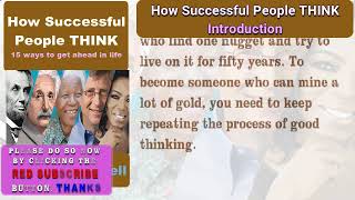 How Successful People Think by Jon C Maxwell.  full audiobook