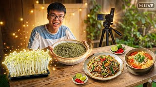 Khai’s Homemade Bean Sprouts Part 2: The Final Reveal & Tasty Dishes