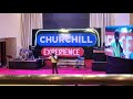 Vinnie baite breaks laughter at Churchill show...