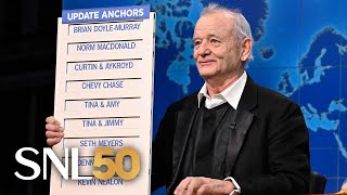 Weekend Update: Bill Murray Ranks His Best Weekend Update Anchors of All Time – SNL50