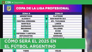 FÚTBOL: se SORTEARON la COPA de la LIGA y la COPA ARGENTINA 2025