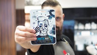 Jak wyglądać świeżo po męczącym tygodniu? Under eye mask, maska pod oczy dla faceta od BARBER PRO