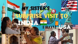 My Sister’s Suprise Visit to INDIA from USA after 18months with Baby |Family Reactions.