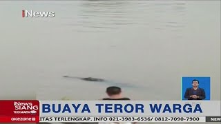 Buaya Berukuran 7meter Teror Warga di Kawasan Kalimantan Tengah - iNews Siang 25/03