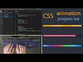 ASMR Programming - CSS ANIMATION PROGRESS BARS | HTML CSS ANIMATION - No Talking