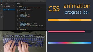 ASMR Programming - CSS ANIMATION PROGRESS BARS | HTML CSS ANIMATION - No Talking