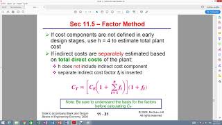 Engineering Economics - Factor Method