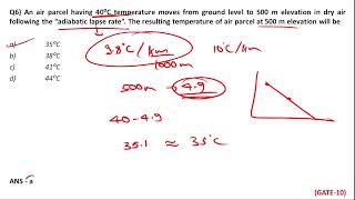 PYQ - Soln - 1 Marks - Air Pollution - Environmental Engg - GATE - CIVIL ENGG