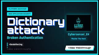 Lab: Dictionary attack | platform: Hackviser | web security