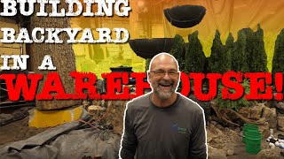 Building a BACKYARD in a WAREHOUSE! - Aquascape Sandbox Studio Part 3