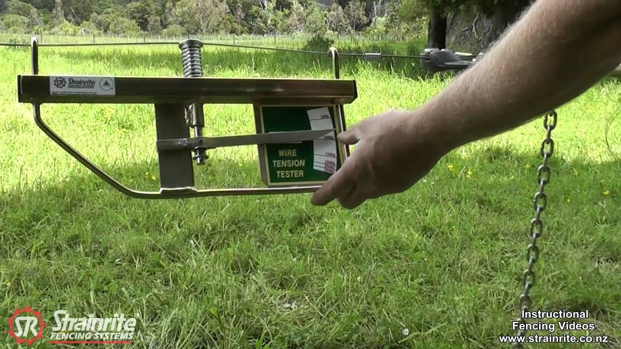 Strainrite Wire Tension Tester Youtube