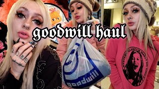 ☆ I shopped the racks at Goodwill \u0026 actually found some cute stuff 🙏💖 try on haul ! ☆