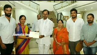 Minister Paritala Sunitha invite to Telangana CM KCR for Sriram Marriage