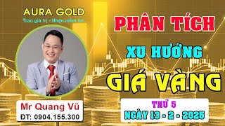 PHÂN TÍCH XU HƯỚNG GIÁ VÀNG HÔM NAY NGÀY 13/2/2025 #dubaogiavang, #nhandinhxuhuongvang, #giavang