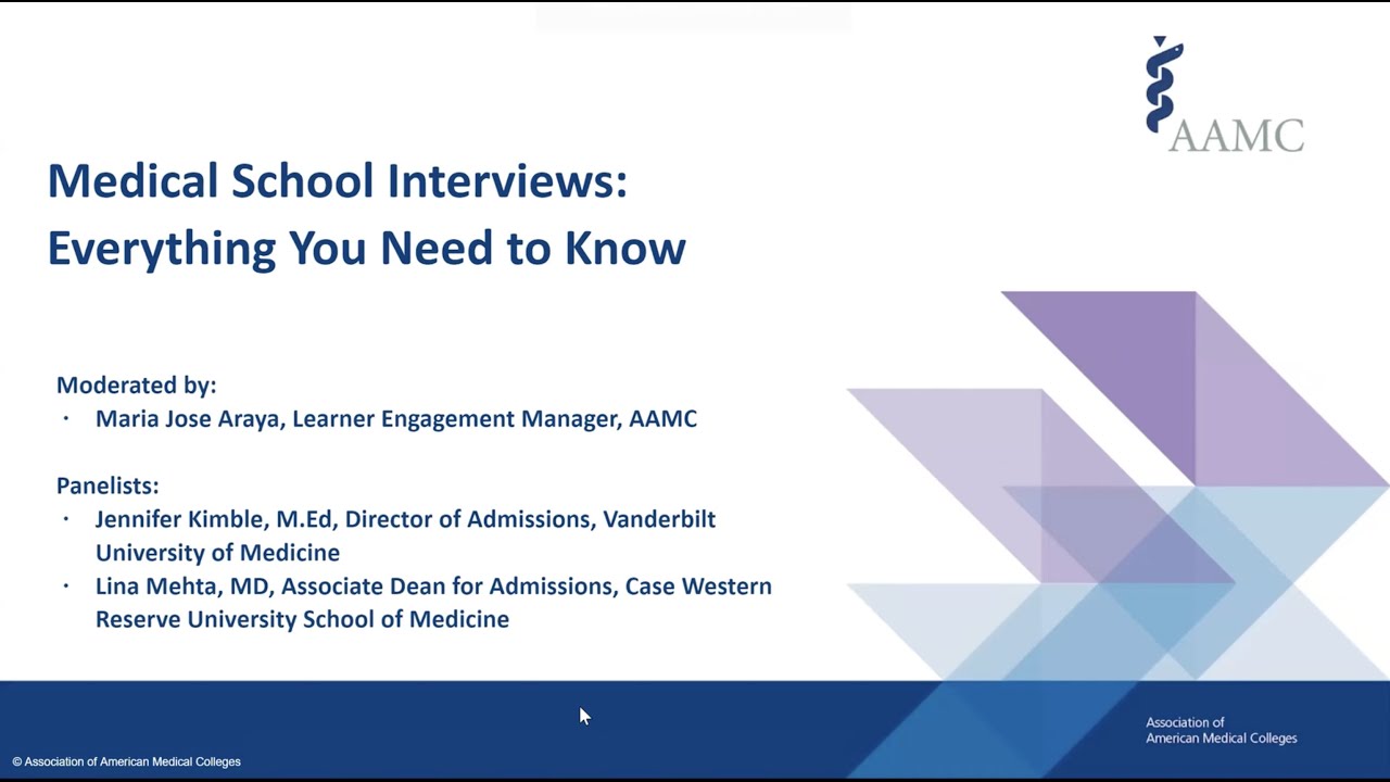 Medical School Interviews: Everything You Need To Know - YouTube