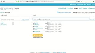 Python Anywhere Intro