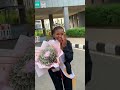 tsatsi received standing ovation in nigeria as she arrives at the airport