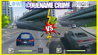 CODENAME CRIME: VICE OPEN WORLD | LOW VS HIGH GRAPHICS COMPARISON | CRIME CITY MOBILE