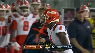 Zakhari Franklin Highlights vs. Penn State | Illinois Football | 09/28/2024