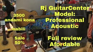 Rj guitar Center : Professional acoustic Guitar Review naboxing Na sulit ba Sale 50 %off Review