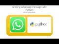How to send WhatsApp message with python?