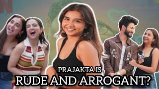 Prajakta being ARROGANT and RUDE with Ahsas Channa | Prajakta has SUPERIORITY COMPLEX?