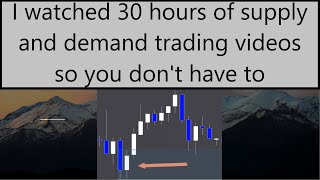 This supply and demand trading guide doesn't work. Read the pinned comment.