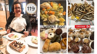 WEEKLY VLOG #119 Μαγειρεύω για το ταπεράκι της δουλειάς, μεζέδες, γλυκά, ψάρια, λαχανικά