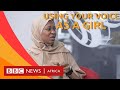 Nigerian Activist Aisha Yesufu advises girls to speak up - BBC What's New