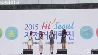 [4K] 20150920 케이걸즈(K-Girls) 하이 서울 자전거 페스티벌 축하공연 전체직캠 - 02.멘트