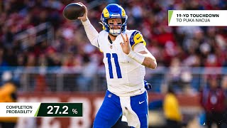 Carson Wentz's 3 Most Improbable Completions vs. 49ers In Week 18 | Next Gen Sta