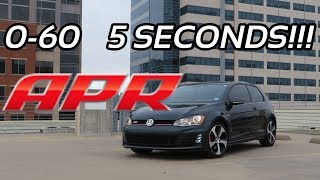 MK7 APR STAGE 1 GTI Launch Control is insane!