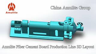 Amulite Fiber Cement Board Machinery 3D Details Show