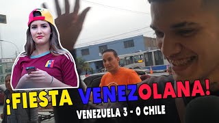 REACCIÓN DE VENEZOLANOS ANTE EL TRIUNFO DE VENEZUELA SOBRE CHILE