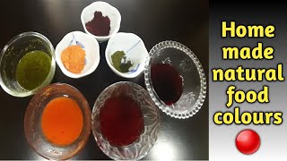 నాచురల్ ఫుడ్ కలర్ !Home made natural food colours! 100% natural home made food colour! food colour..