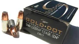 AT1 - 9mm Luger - Speer Gold Dot 124 Gr +P JHP