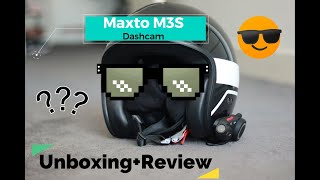 Maxto M3S Motorcycle Dashcam 2k Resolution Unboxing + Review