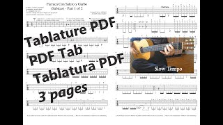 Sabicas - Farruca Con Salero y Garbo, Part. 1 (avec Tutorial + Tablature Tabs PDF)