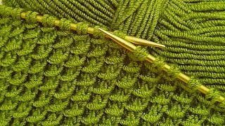 सिर्फ तीन फंदे का बुनाई डिजाइन/Easy And Beautiful Knitting Pattern/Bunai design