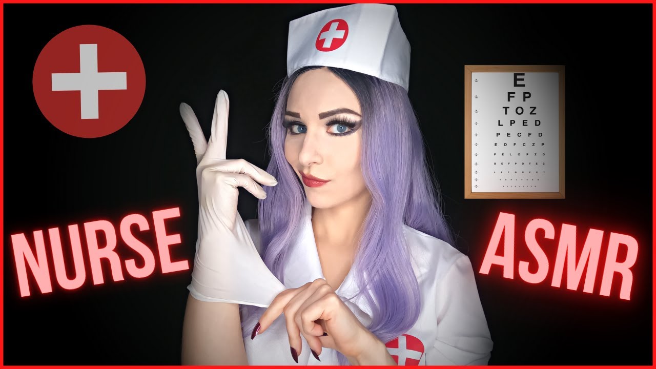 ASMR NURSE | MEDICAL ROLEPLAY CRANIAL NERVE EXAM | COMPLETE CHECK UP ...