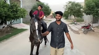 Shayan Ny Aj Horse Riding ki😍Bilkul Nh Dra//Shehr Main Dihat Short Vlog